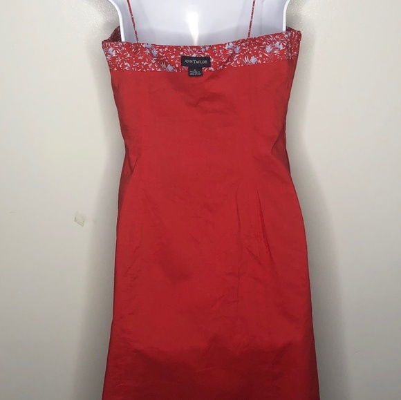 Ann Taylor Women's Spaghetti Strap Flare Dress - Picture 4 of 5
